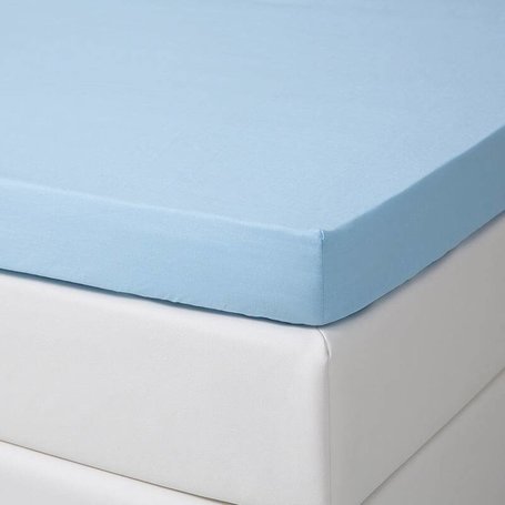 DD Splittopper Hoeslaken Katoen - Blauw - 160 x 220 cm
