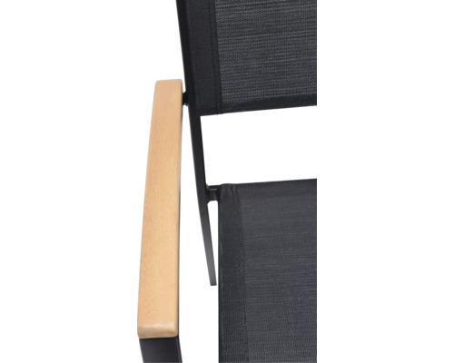 Lili stoel met houten rugleuning