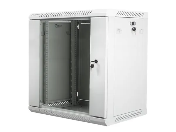 Lanberg - Rack kabinet - vægmonterbar - grå, RAL 7035 - 12U - 19