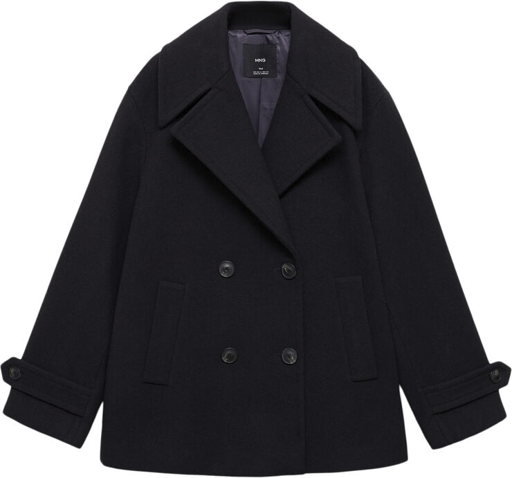 MANGO COAT. -- GOYA Navy
