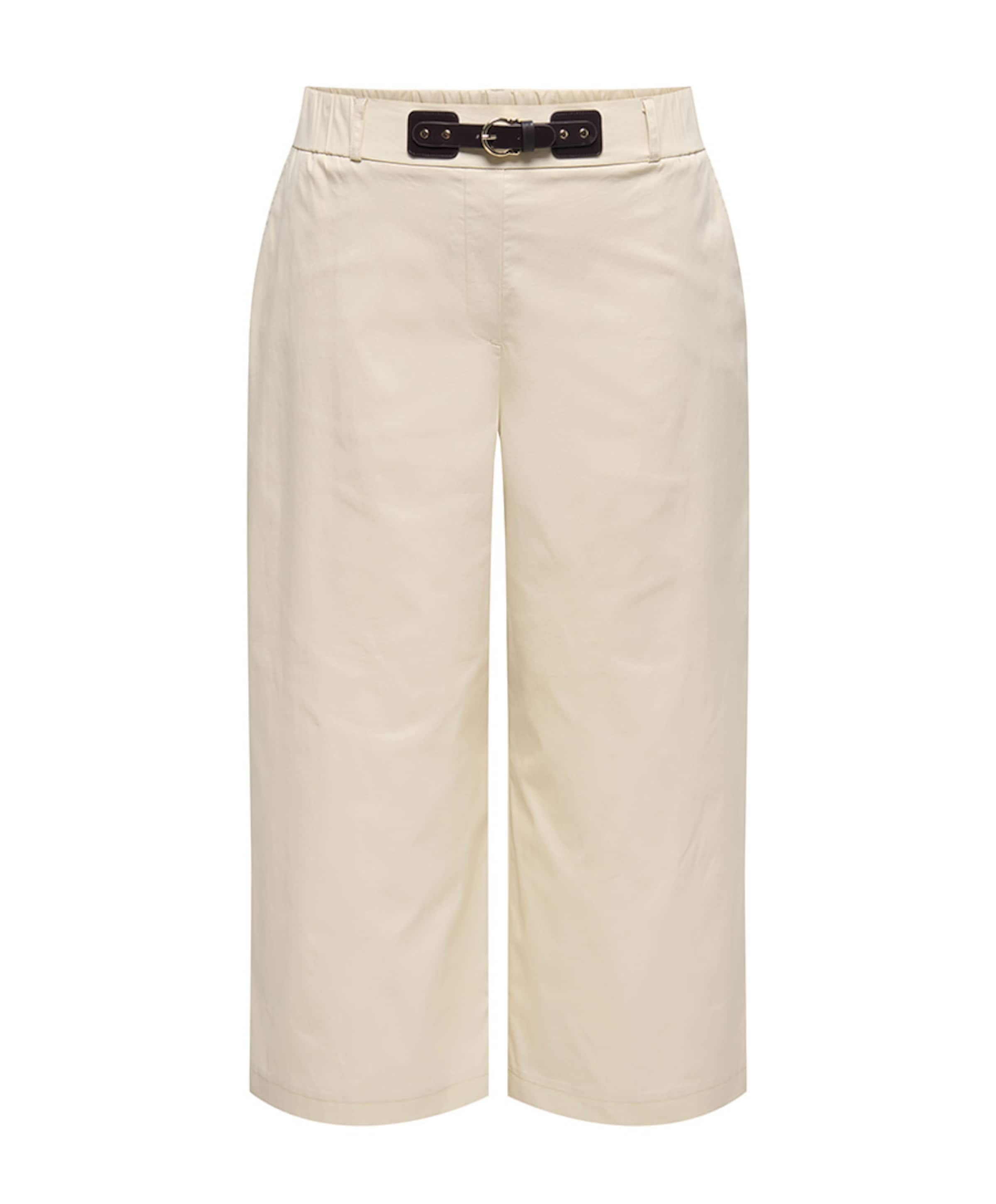 Only Carmakoma CARANNY HW BELT LONG CULOTTE PNT dames broek beige