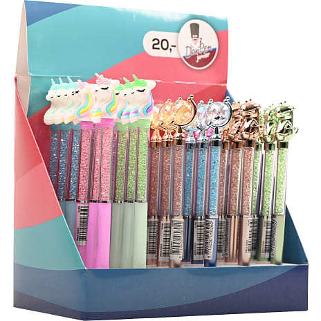 Danpen - gelpen glitter - flere varianter - assorteret