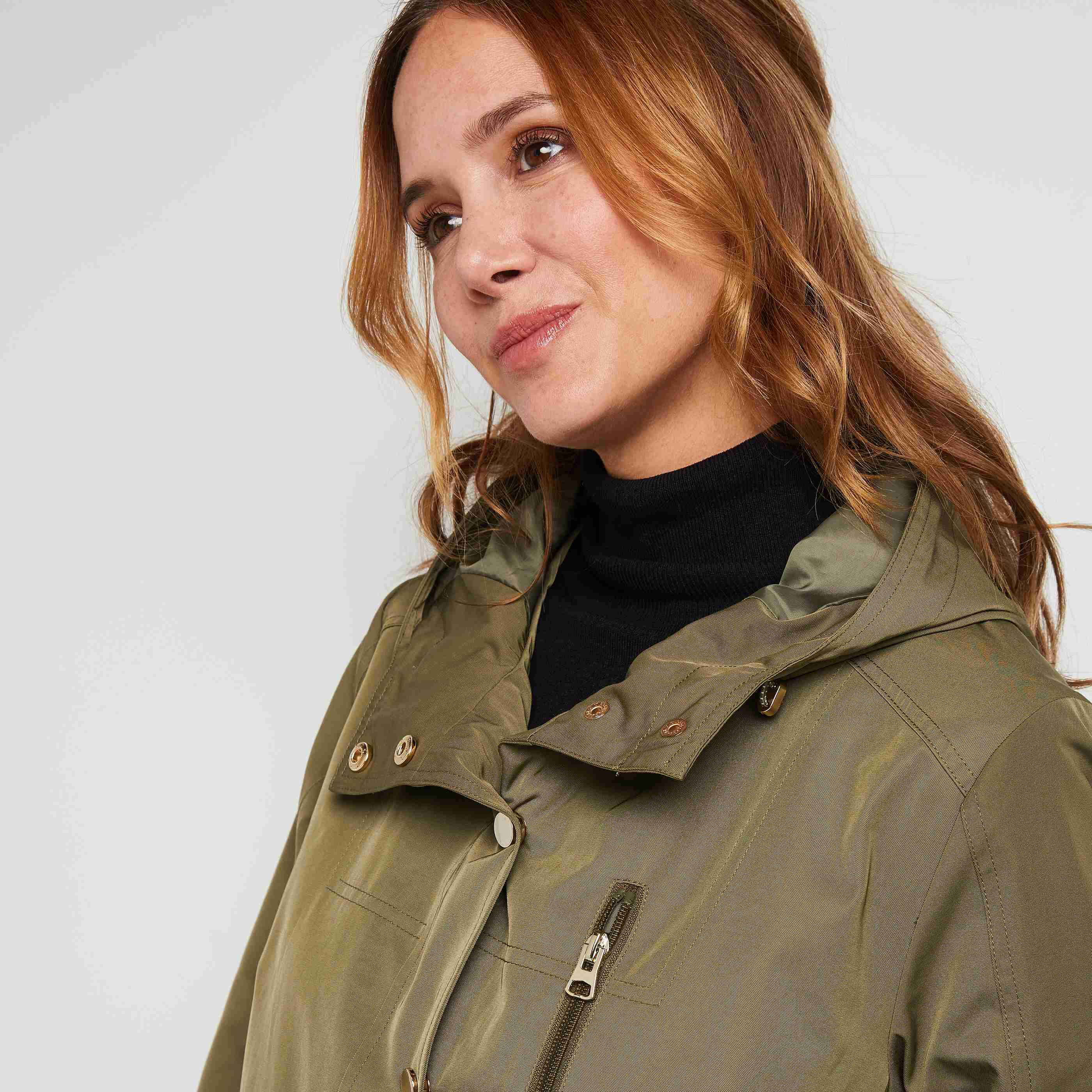 Parka légère kaki femme - KAKI