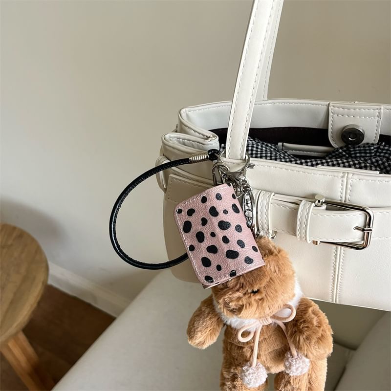 VanDi - AirPods / Pro oortelefoonhoesje met luipaardprint en bandje