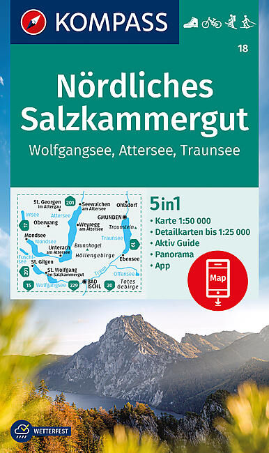 KOMPASS - 18 NORDLICHES SALZKAMMERGUT 1 50 000