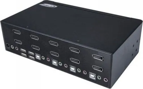 StarTech.com DisplayPort KVM - 4 port - 4K 60Hz - Dual Monitor KVM - DisplayPort Switch - KVM DisplayPort - Desktop KVM Switch (SV431DPDDUA2) - KVM / audio / USB switch - 4 x KVM / audio / USB - 1 lokalbruger - monterbar på stativ, desktop