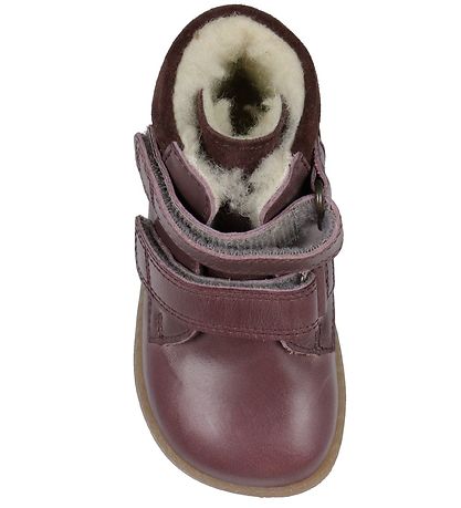 Bundgaard VinterStøvler - Rabbit Velcro - Tex - Dark Rose