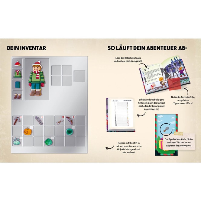 Escape- Buch-Adventskalender für Minecrafter: Das Ei des Enderdrachen