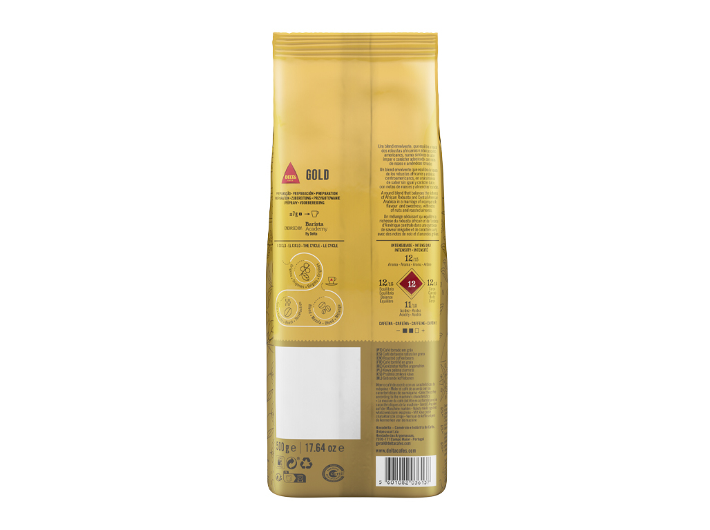 CAFÉ DELTA EM GRÃO GOLD 500G