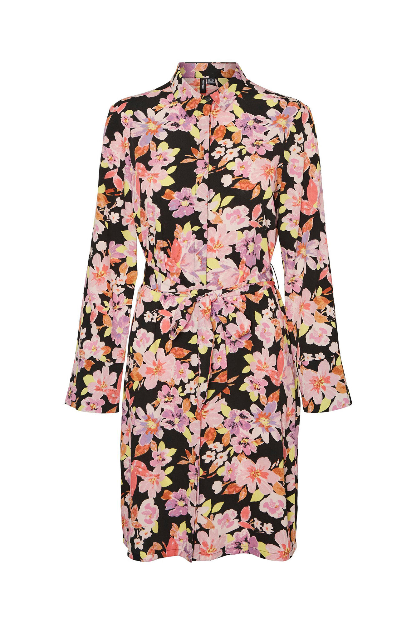 Camisa social curta plus size - preta