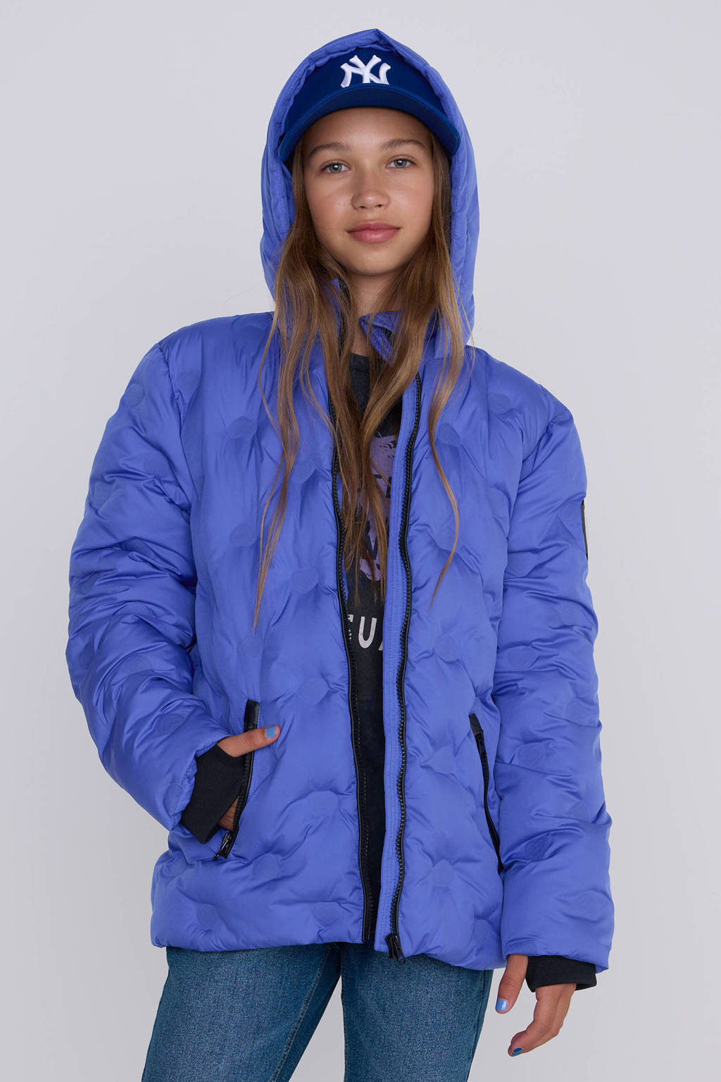 Coolcat Puffer Winterjas Jennifer met 3D HartjesPaars