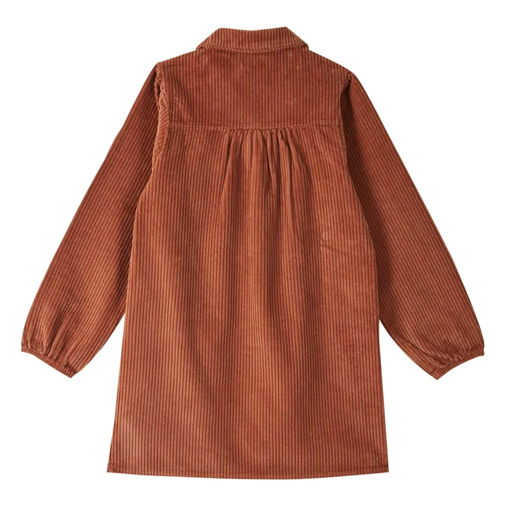 Emile et Ida Robe Velours Côtelé Poches | Caramel