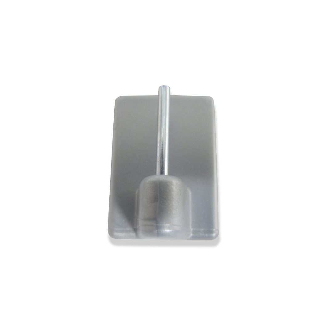 Klebehaken für Vitragestangen - chromoptik - 4er-Pack