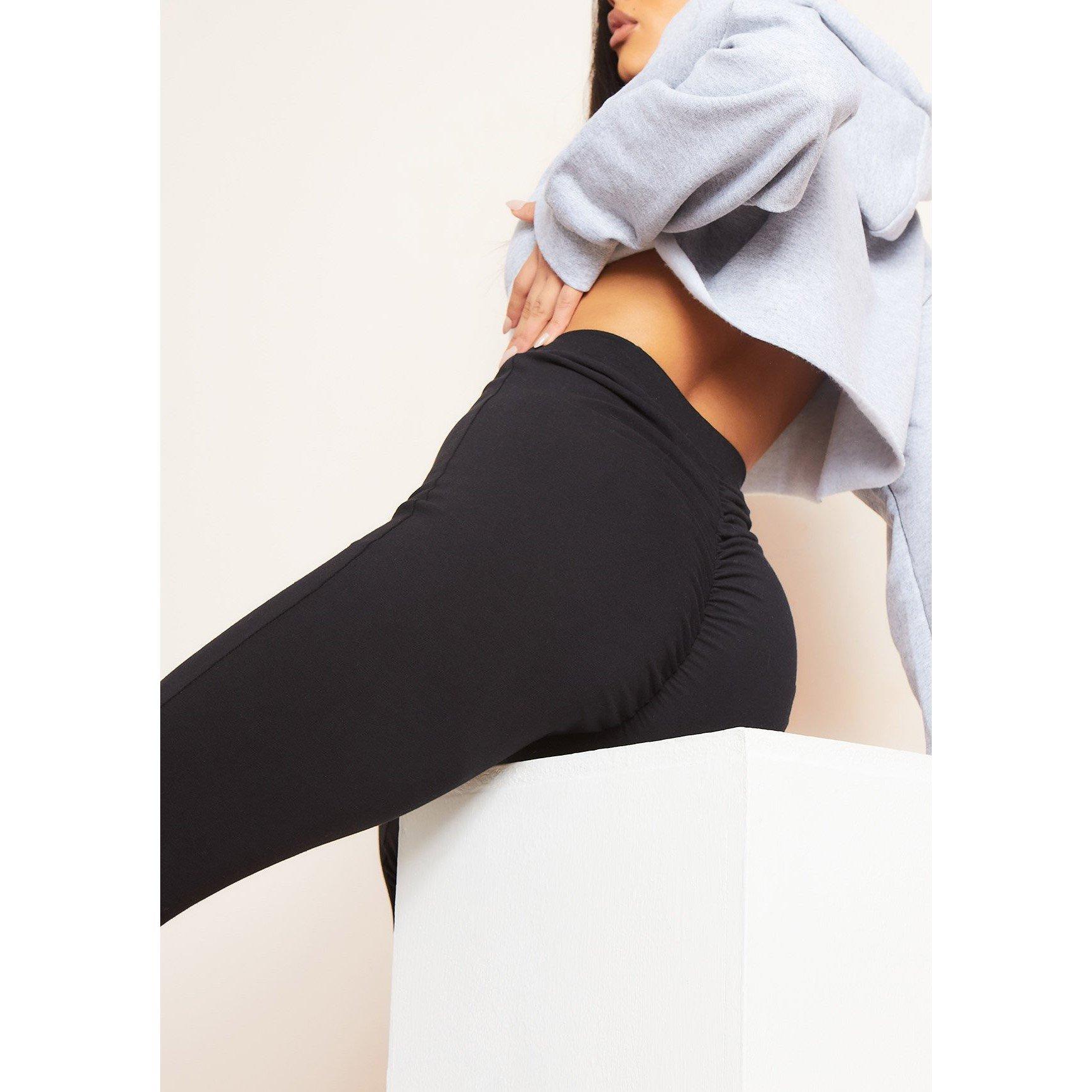 Missy Empire ME Ruched Bum Thick Jersey Leggings