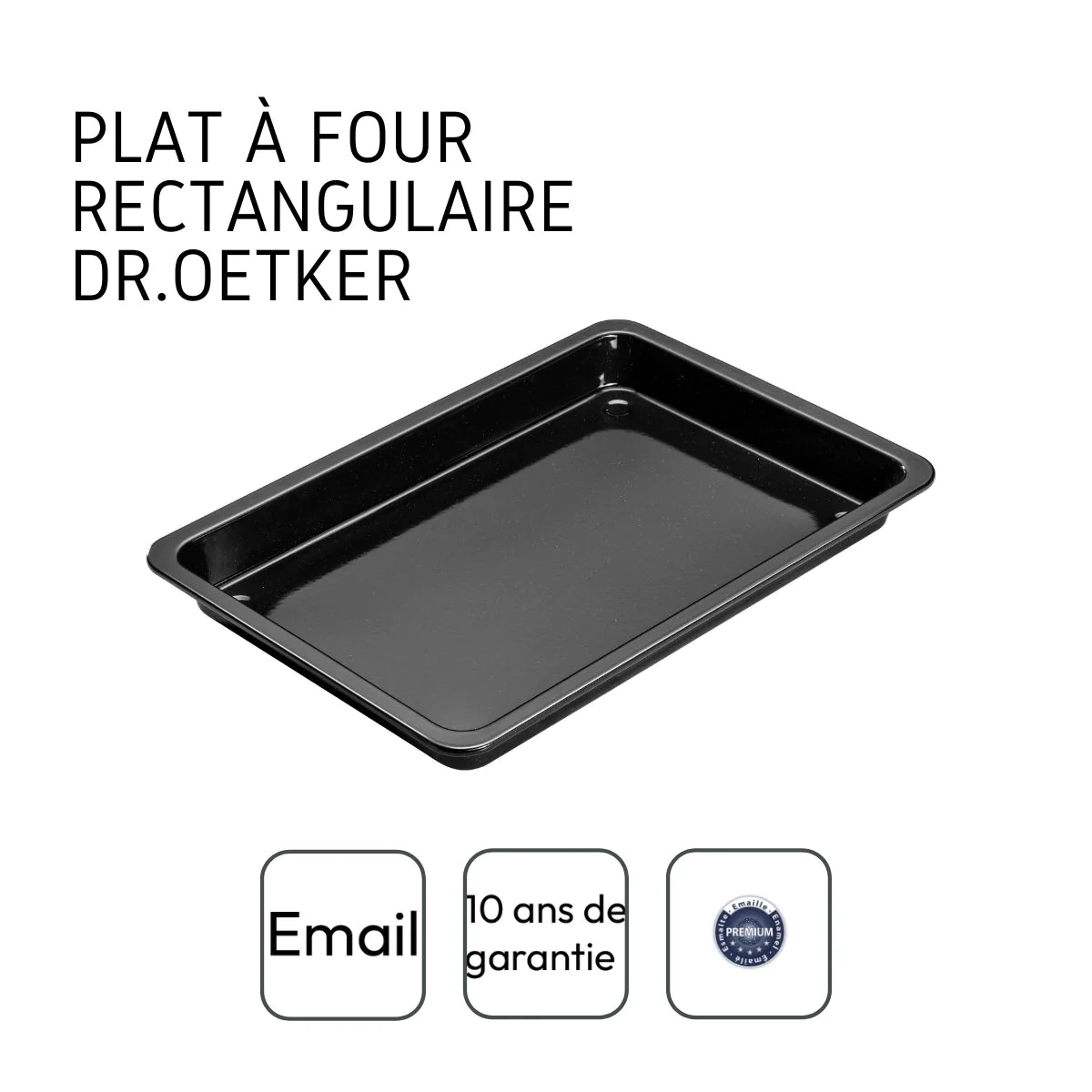 Plat cuisson pizza au four Back-Idee Kreativ Dr. Oetker
