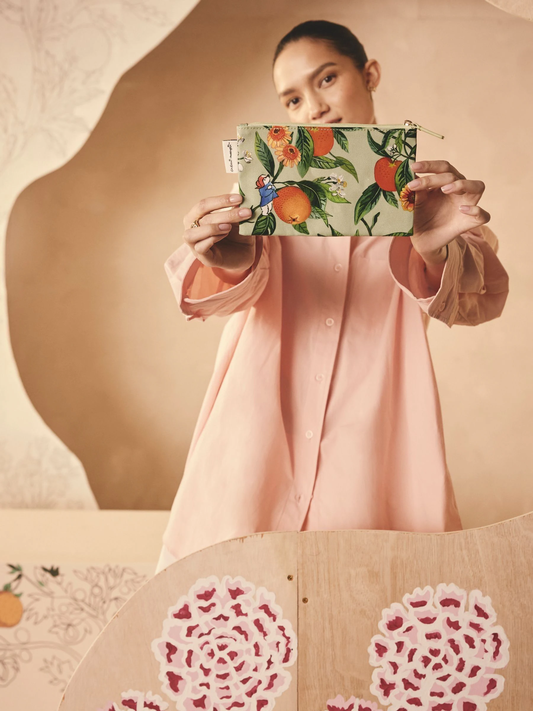 Cath Kidston 100% katoenen Paddington-portemonnee met rits