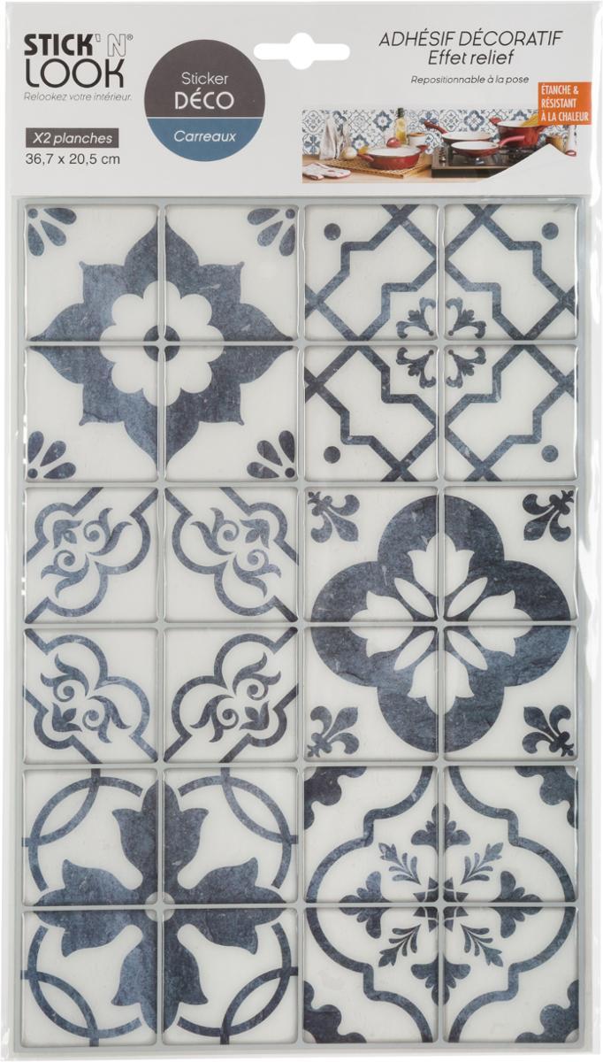 STICKER CARREAUX CIMENT BLEU X2 PIECES
