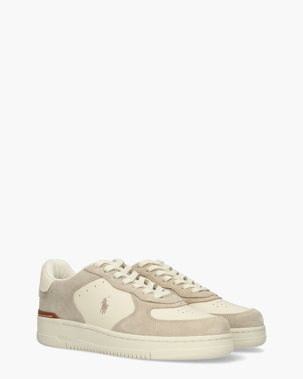 Polo Ralph Lauren Masters Court Off-White/Beige Herensneakers
