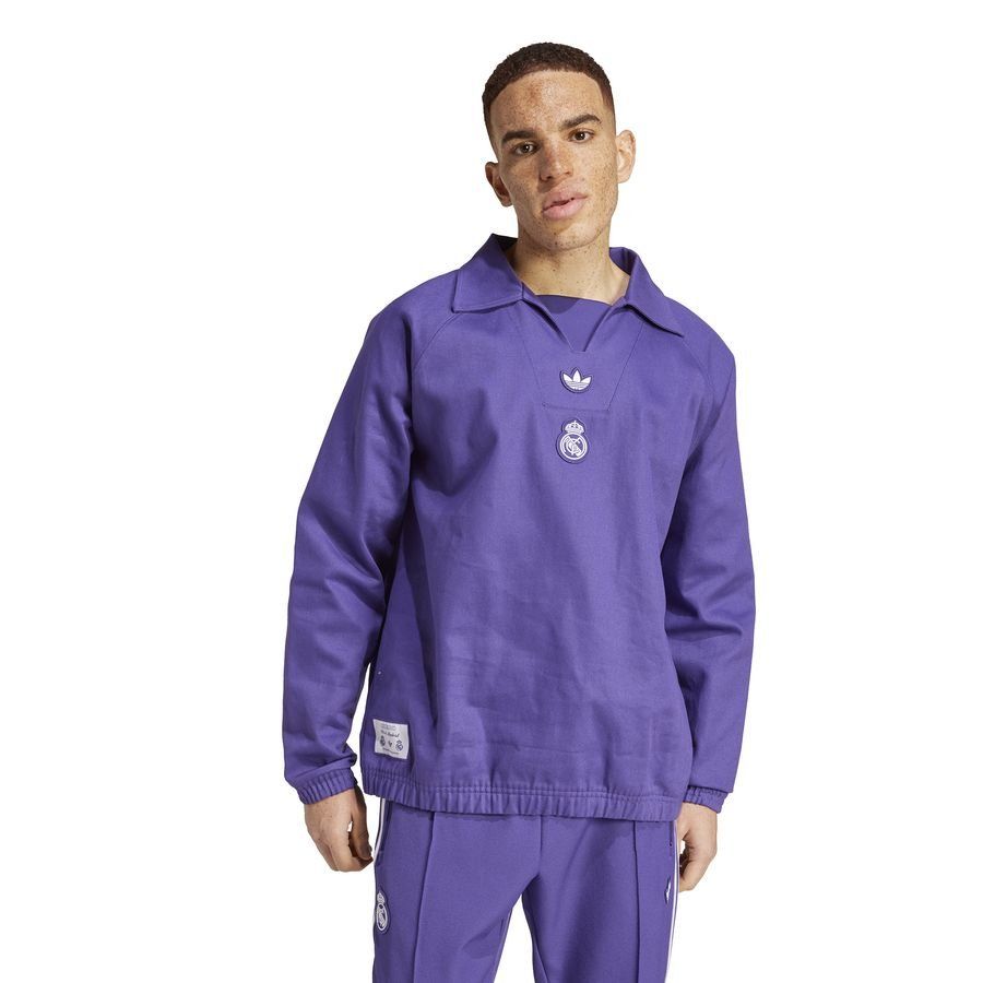 Real Madrid Maillot Drill Top Terrace Icons - Violet