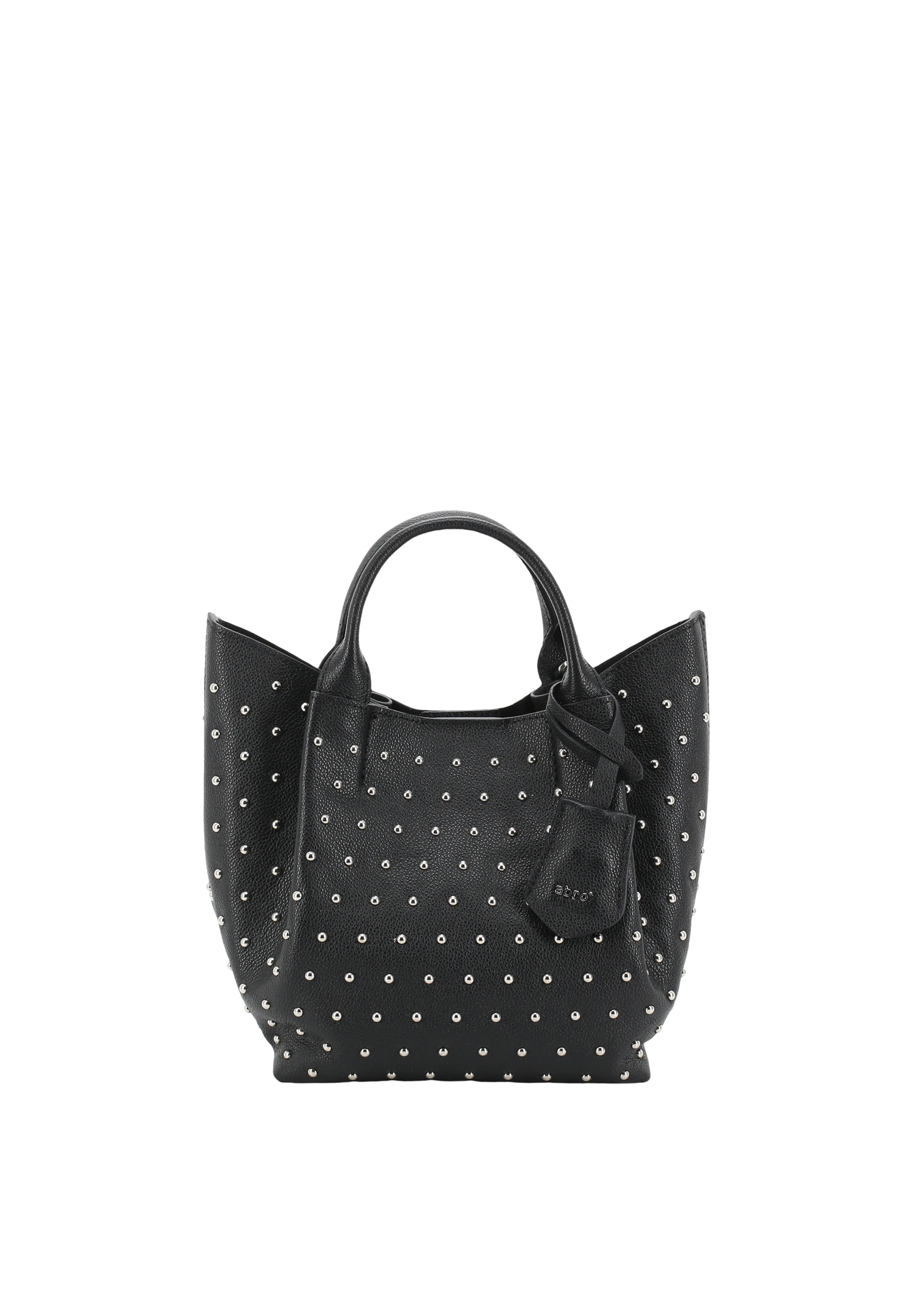 Shopper ESSENTIAL studs small Leather Agave Standard