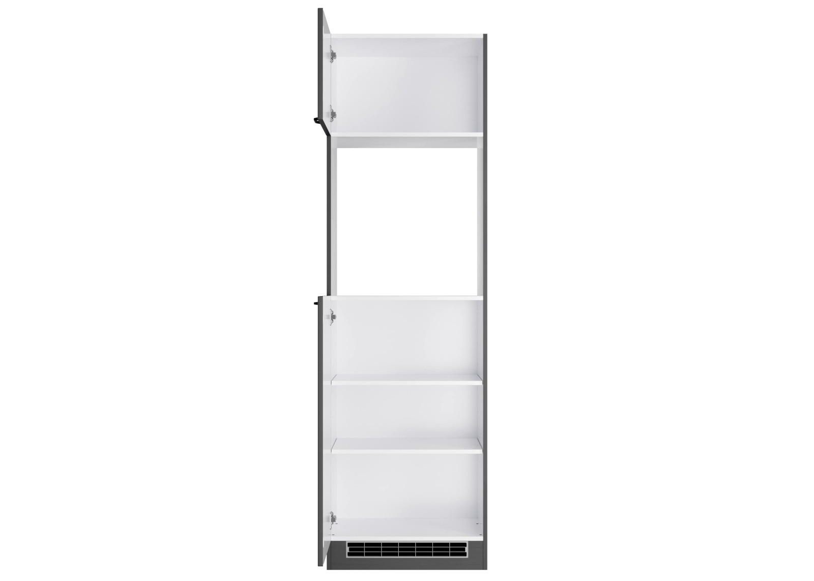 Backofen-Umbauschrank MERAN - grau - 60 cm