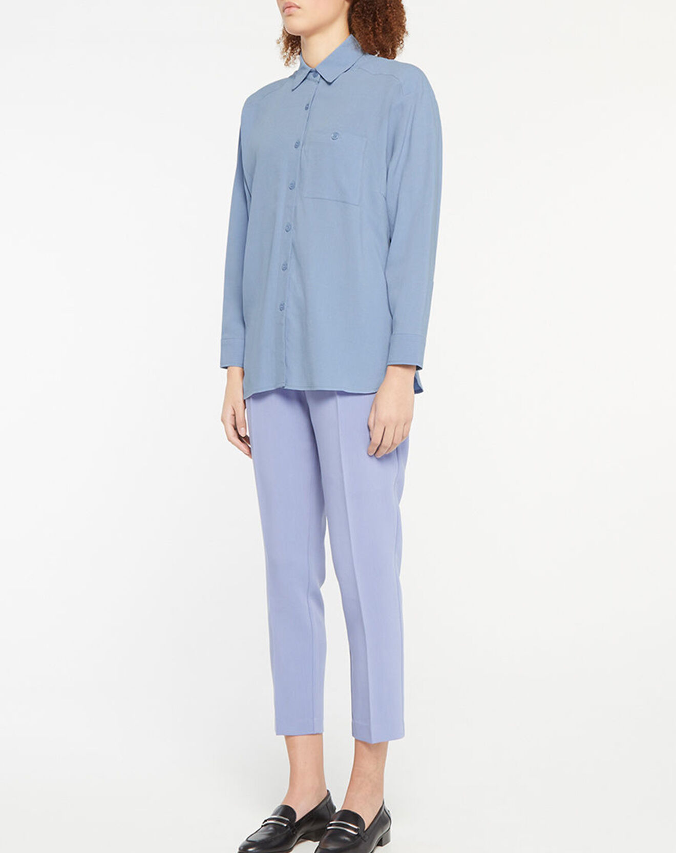 Galeries Lafayette Chemise Paros bleu moyen