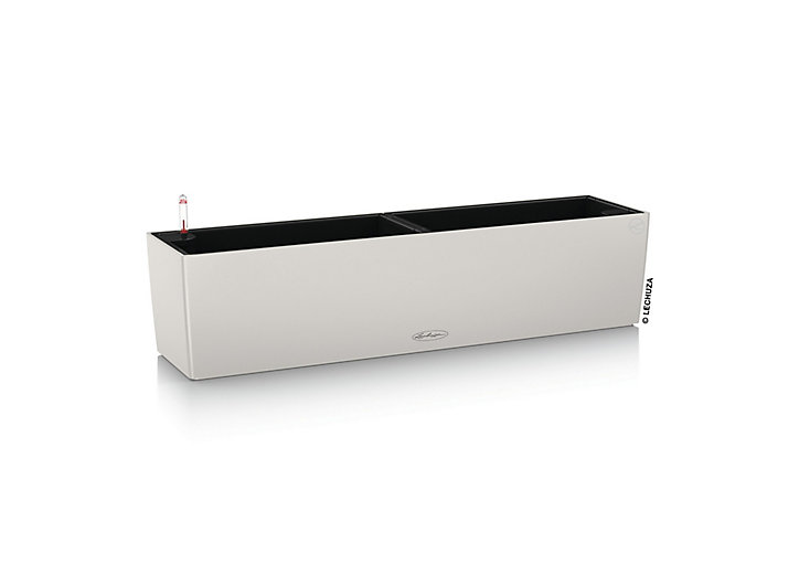 Jardinière Lechuza Color gris clair 80 x 19 x h.19 cm