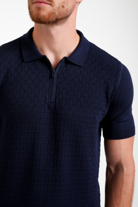Gabbiano blauwe heren polo
