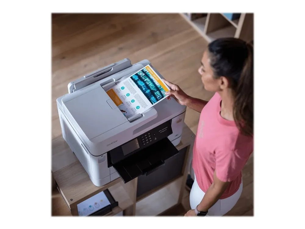 Brother MFC-J5740DW - Multifunktionsprinter - farve - blækprinter - A3 (medie) - op til 25 spm (kopiering) - op til 28 spm (udskriver) - 600 ark - 33.6 Kbps - USB 2.0, LAN, Wi-Fi(n), USB vært