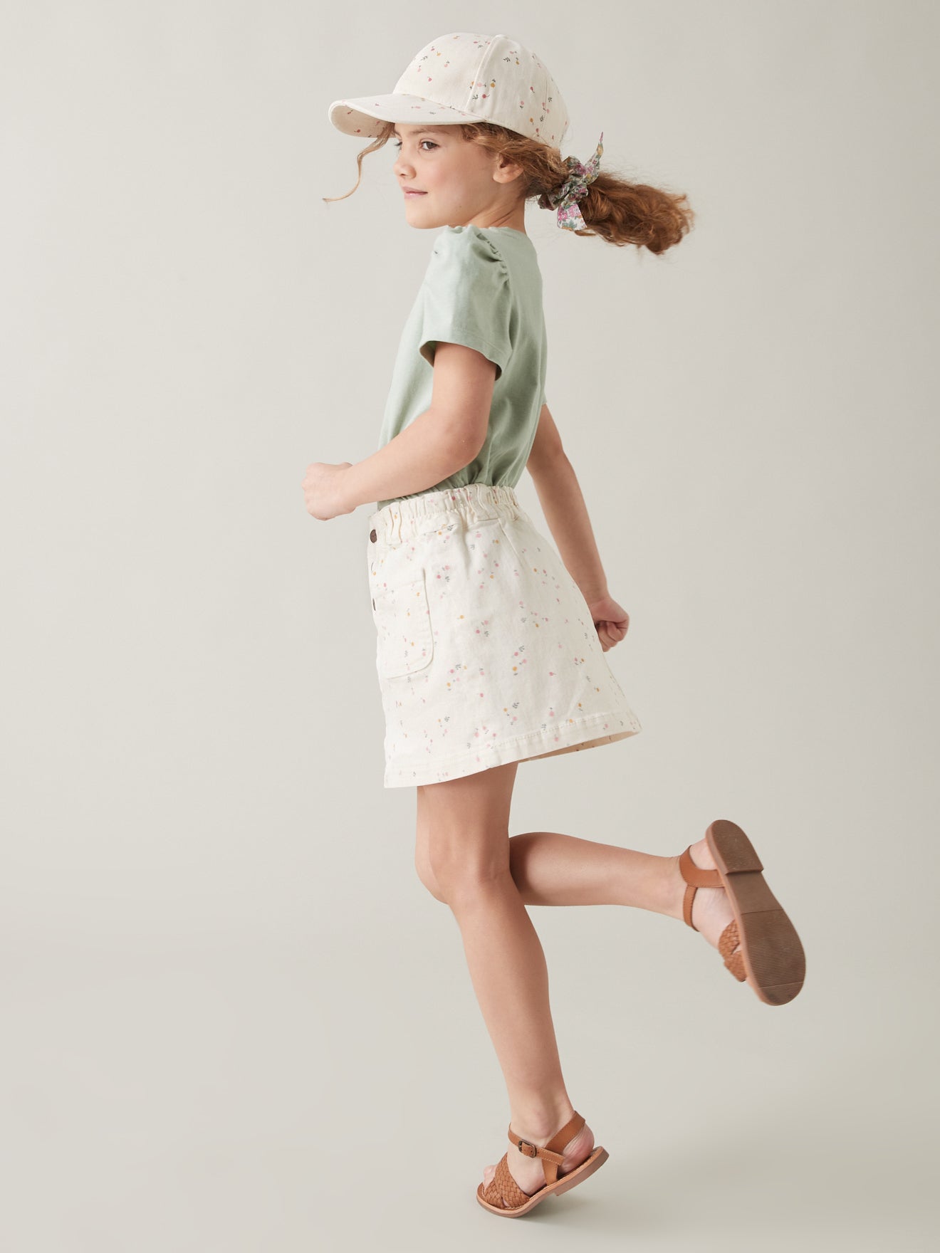 Mini-jupe Fille en twill