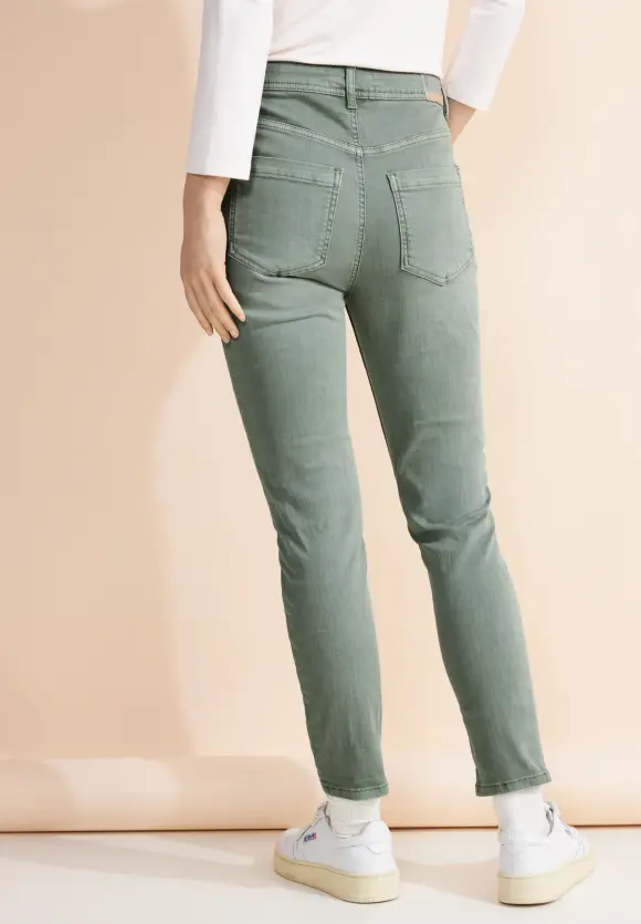 Slim Fit Color Jeans - soft olive washed