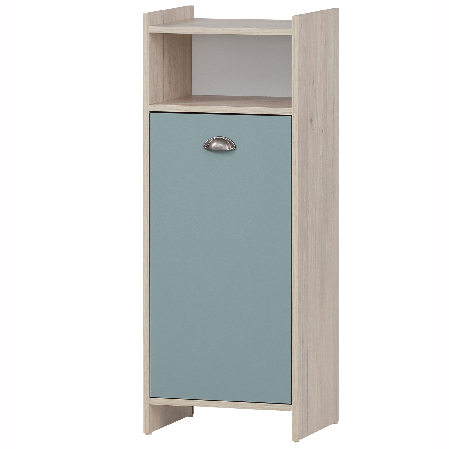 Highboard - taubenblau - Sandeiche - 40,2 cm
