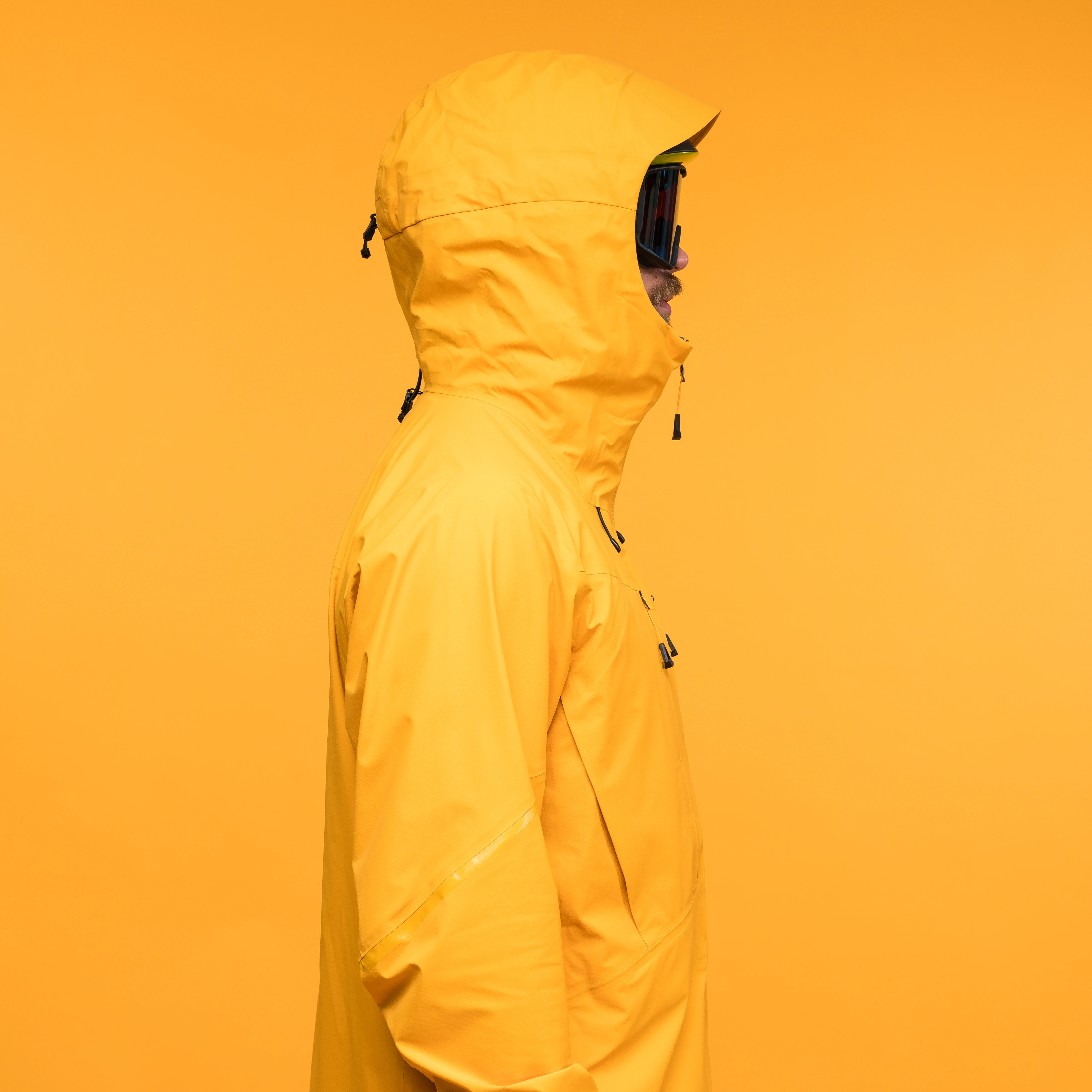 Y MountainLine Breathe 3L Shell Jacket Men Mango Yellow