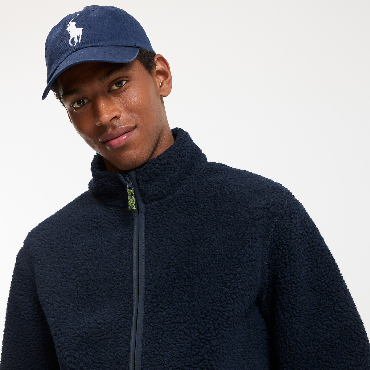LA REDOUTE COLLECTIONS<br>Jaqueta curta de sherpa com gola alta, para meia-estação
