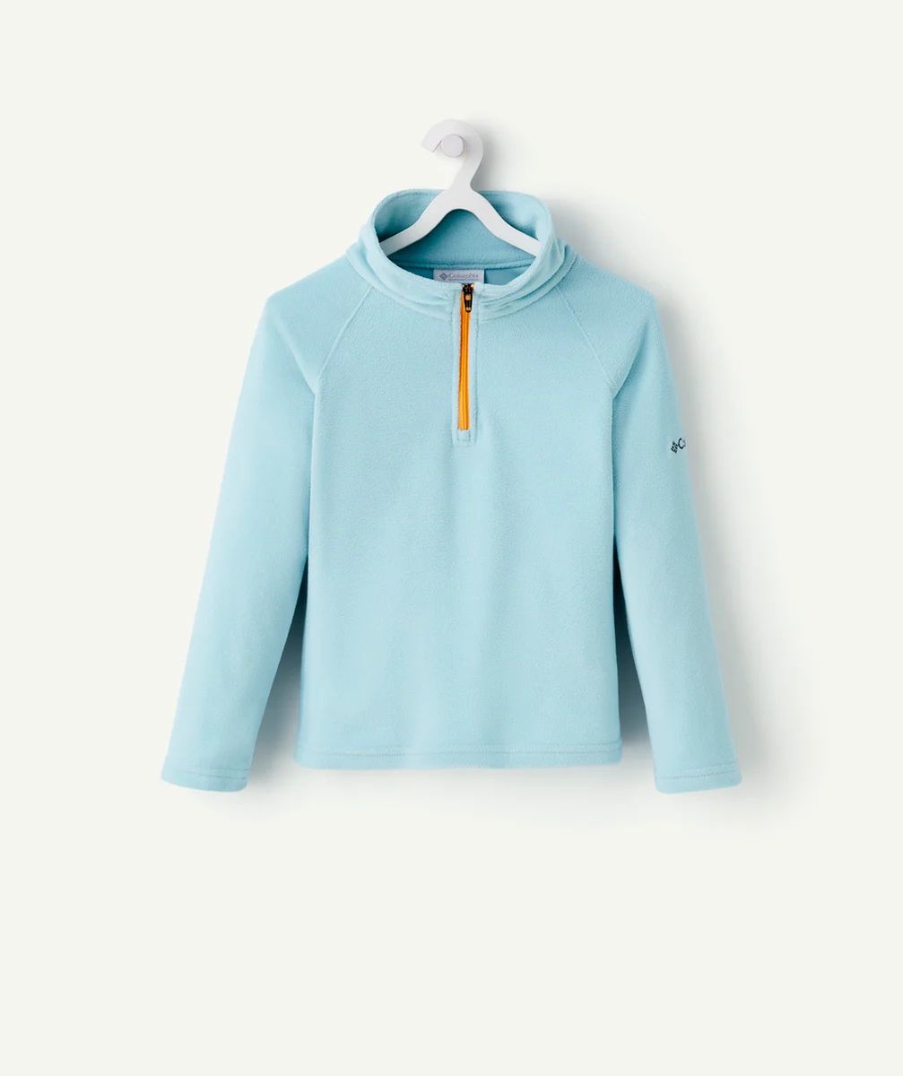 COLUMBIAPULL EN POLAIRE FILLE AVEC DEMI-ZIP GLACIAL BLEU