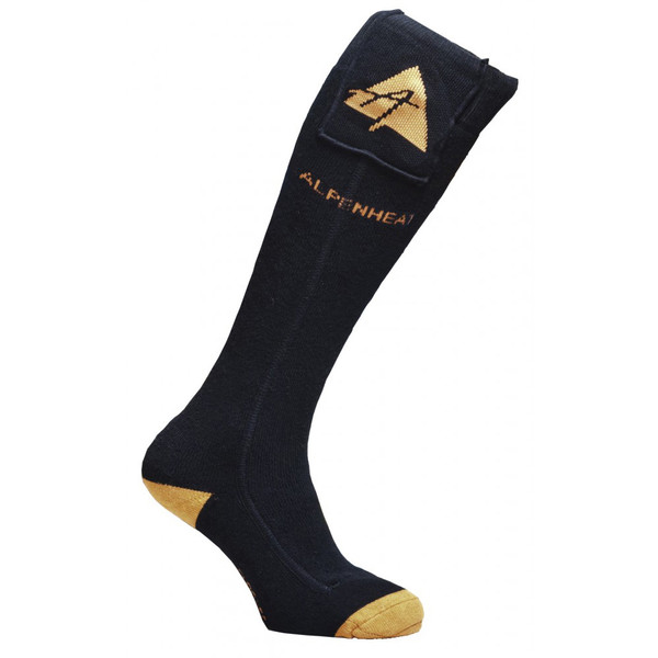 Alpenheat - Chaussettes chauffantes AJ26 Noir / Jaune