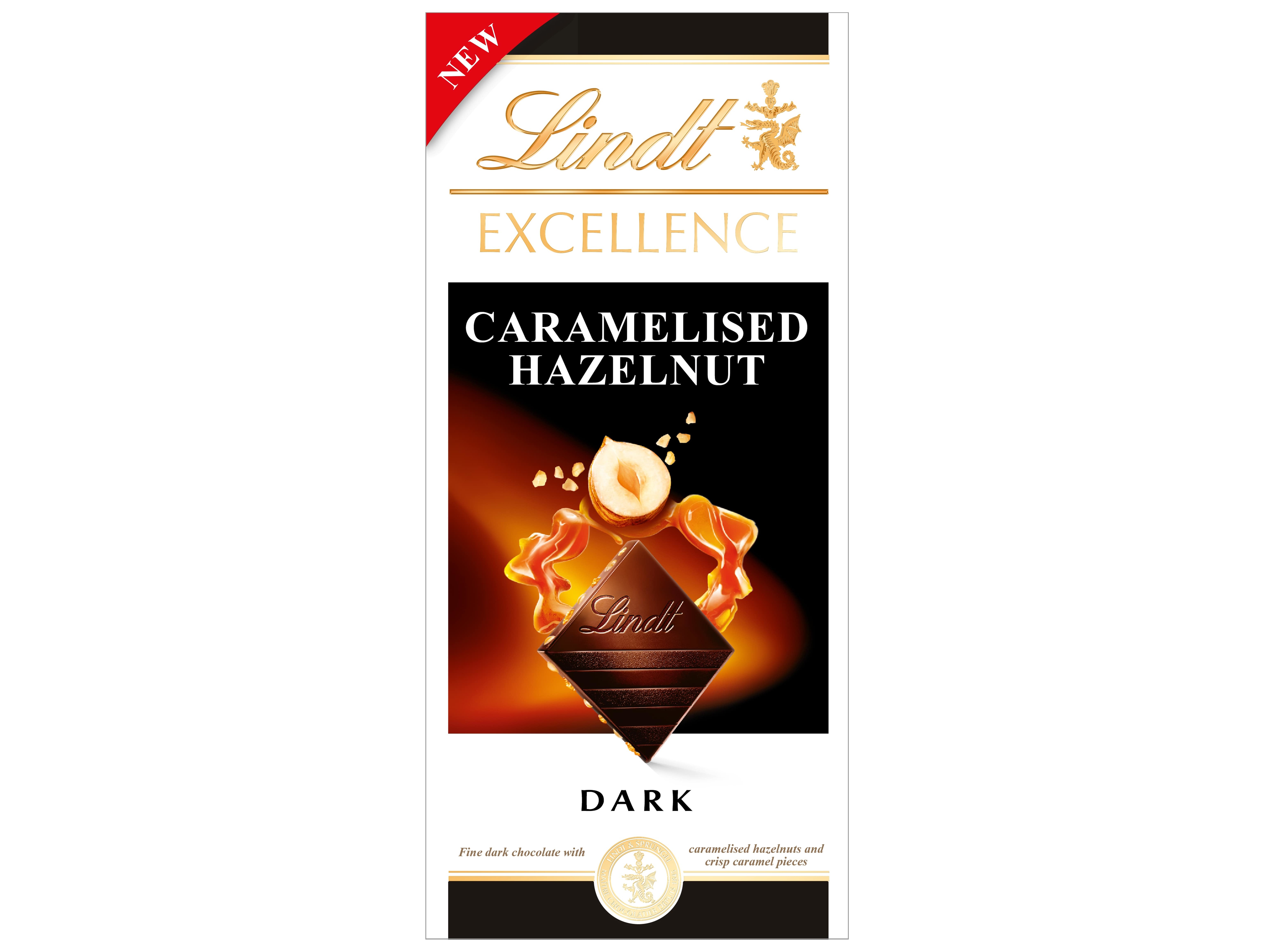 CHOCOLATE NEGRO LINDT AVELÃ CARAMELIZADA 100G