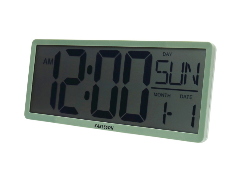 Wall/Table Clock Retro LCD KA6020BK Black