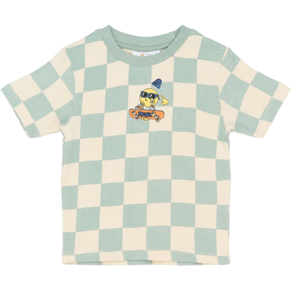 Køb THE NEW Siblings Aqua Gray Aop Tnstsebastian Os S_S Tee