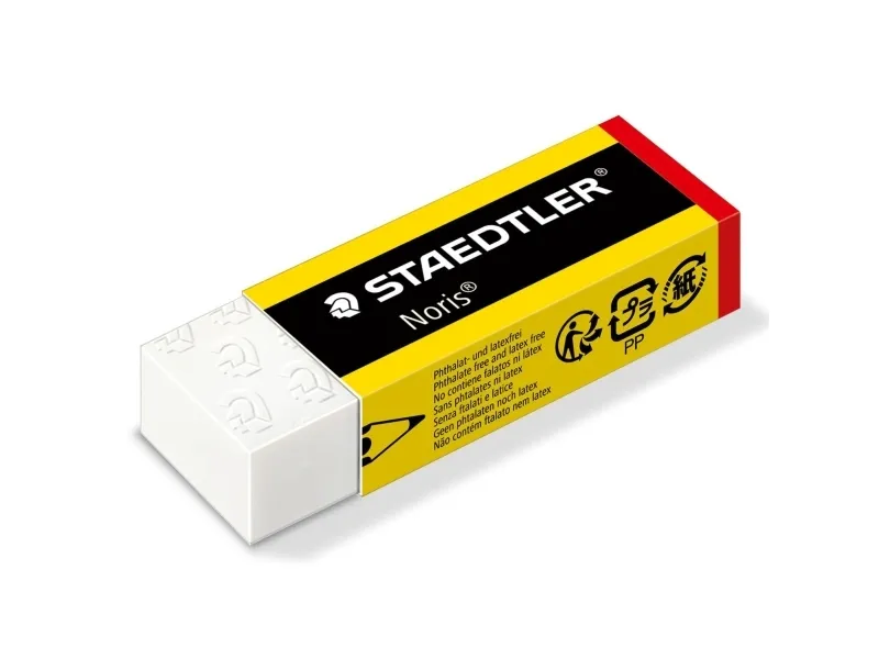 STAEDTLER Noris - Udvisker - 6.5 x 2.3 x 1.3 cm - gul, sort