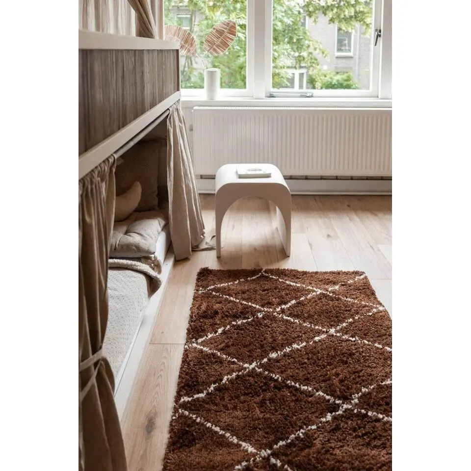 Interieur05 berber vloerkleed Nea roest/creme - 230 x 160 cm