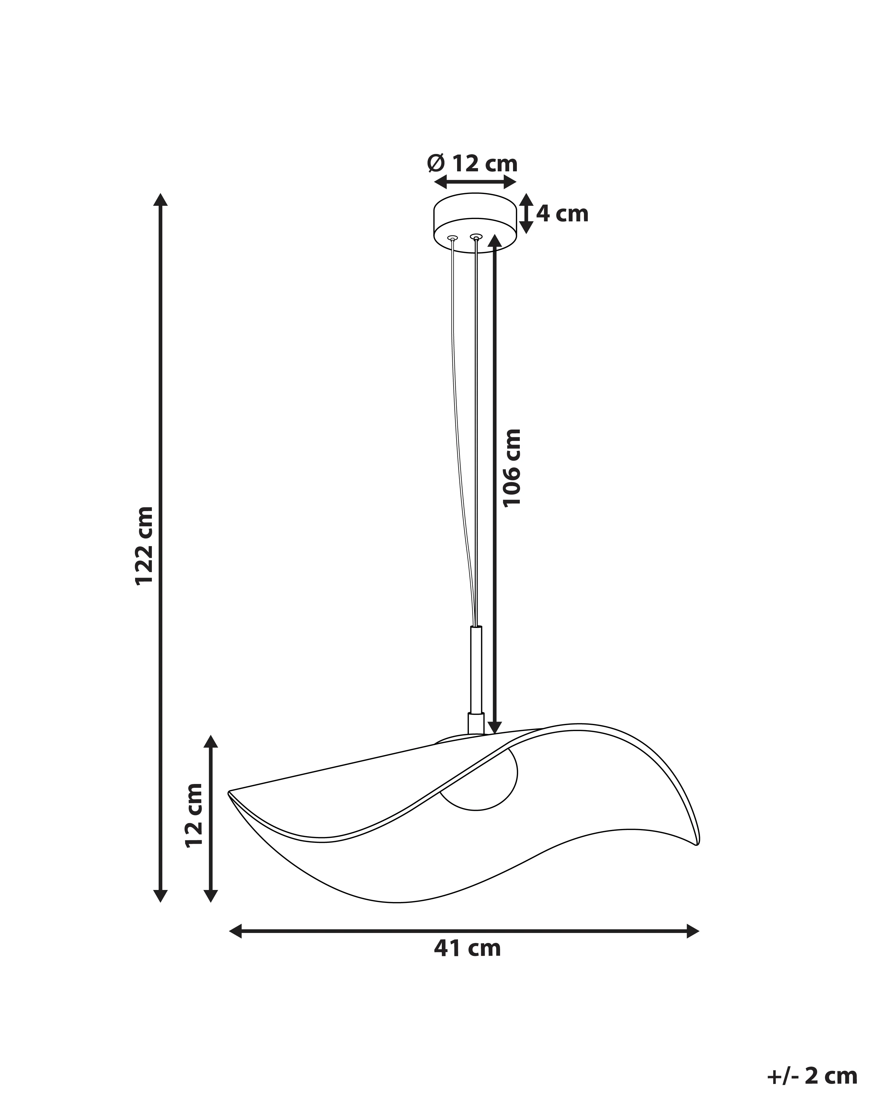 LED hanglamp LOIRE Metaal Wit