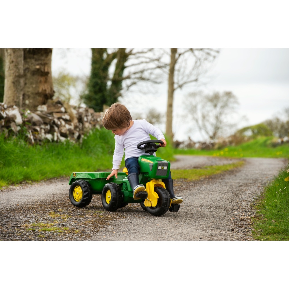 Rolly John Deere Traktor und Anhänger mit Sounds