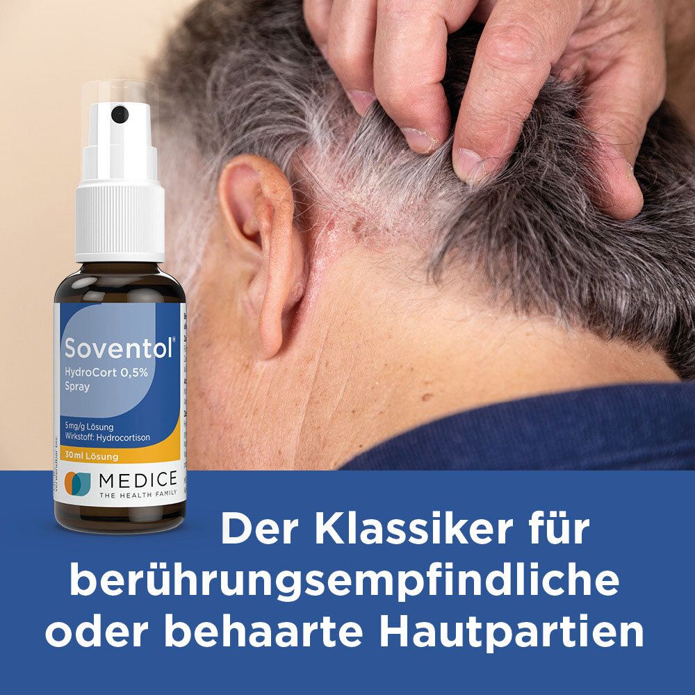 Soventol HydroCort 0,5% Spray bei Hautentzündungen