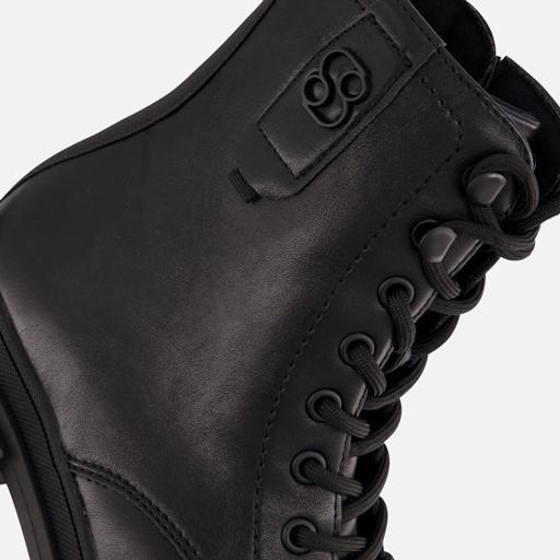 S.Oliver Veterboots zwart Synthetisch