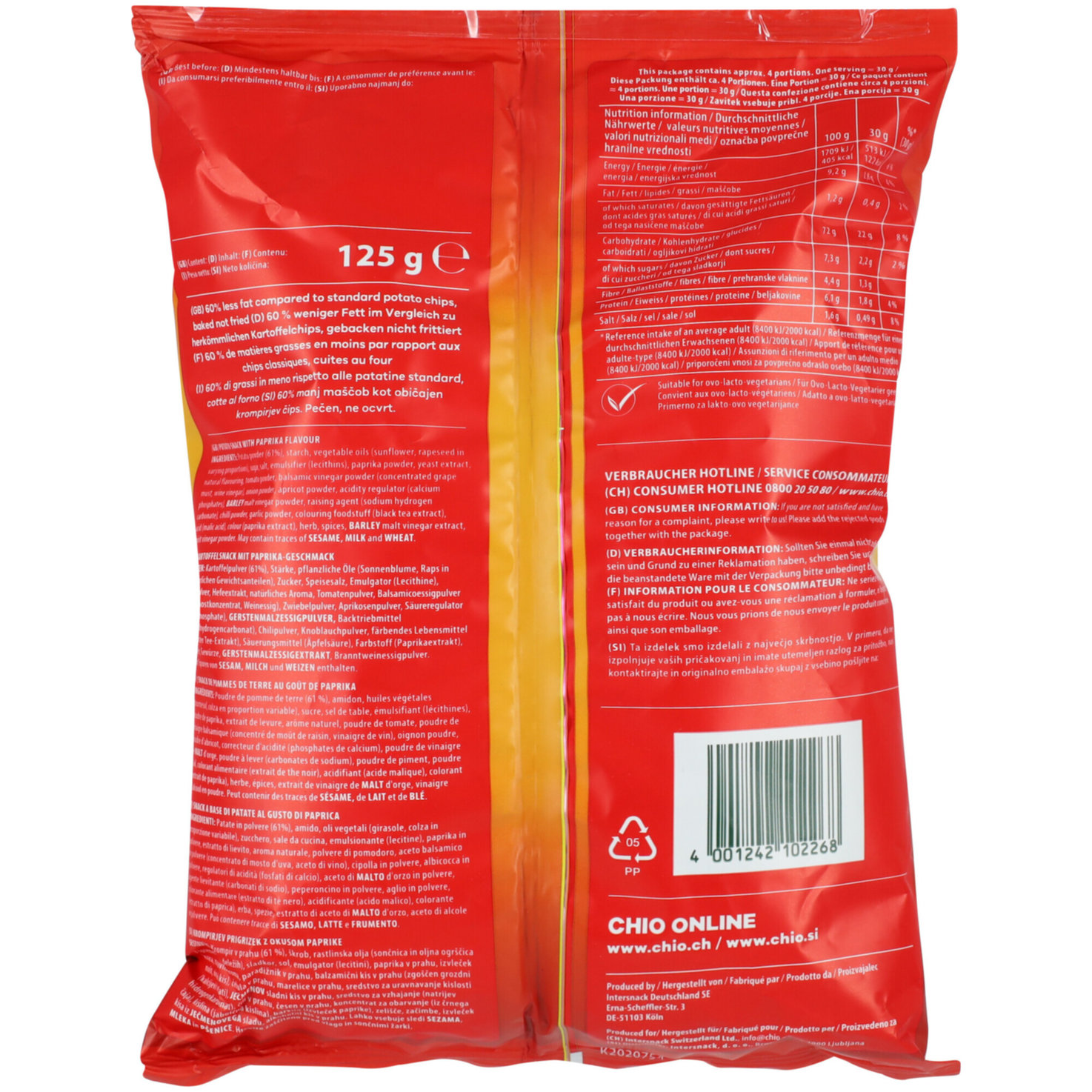 Chio Ovenchips Paprika