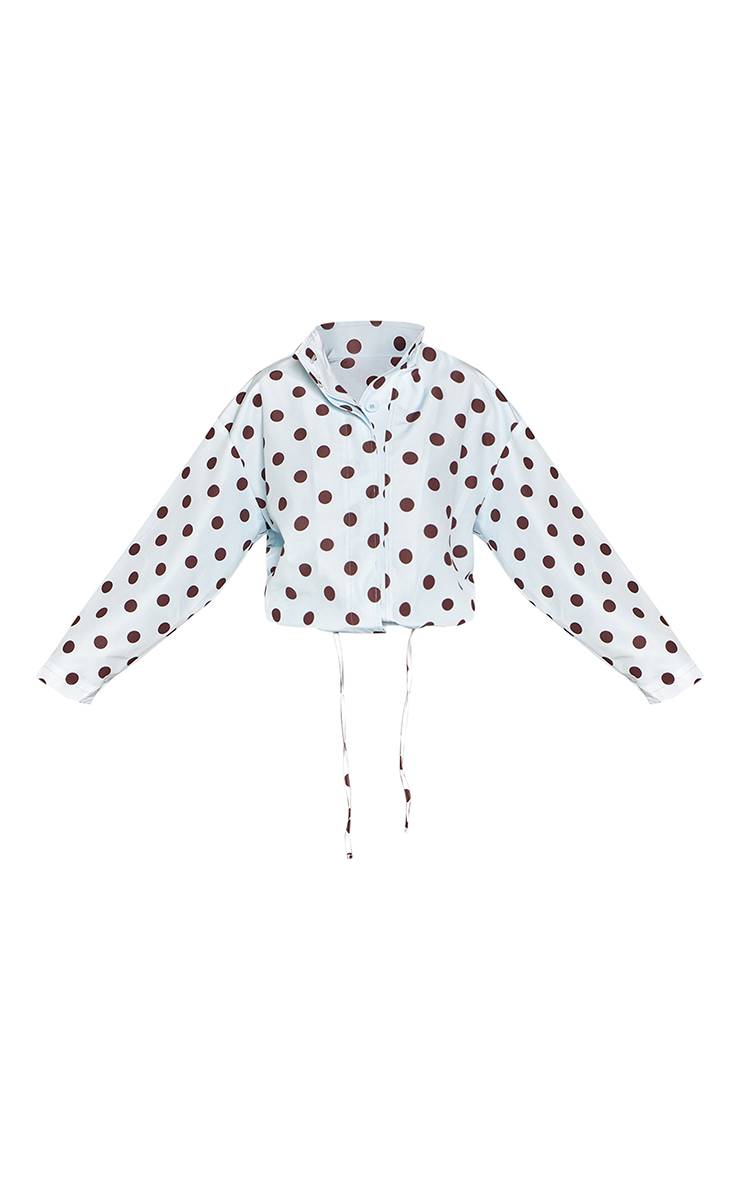 Bleu Layette Veste Boutonnée À Pois