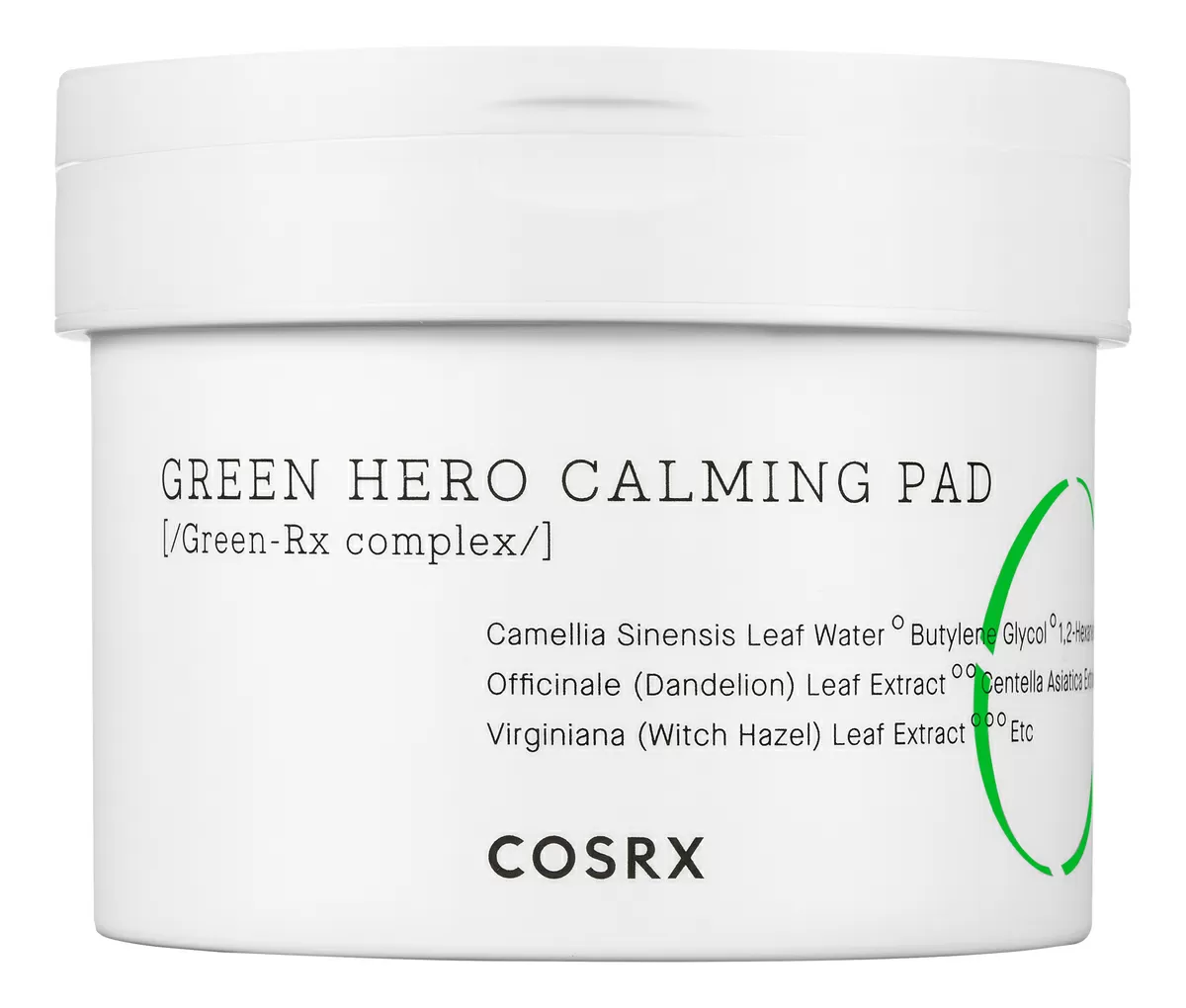 Cosrx One Step Green Hero Calming Pad - 70 stk.