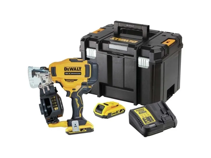 DeWALT DCN45RND2, Sømpistol, Sort, Gul, Batteri, Lithium-Ion (Li-Ion), 2 At, 18 V