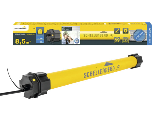 Buismotor Rollopower Premium Maxi Schellenberg 21221 met radiografische besturing, trekkracht 34 kg